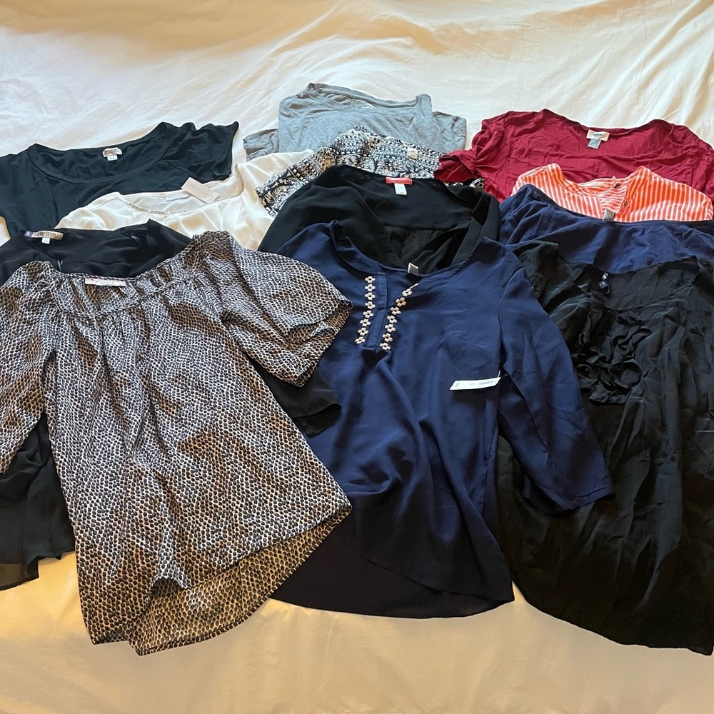 Lot of 12 Size L Tops!